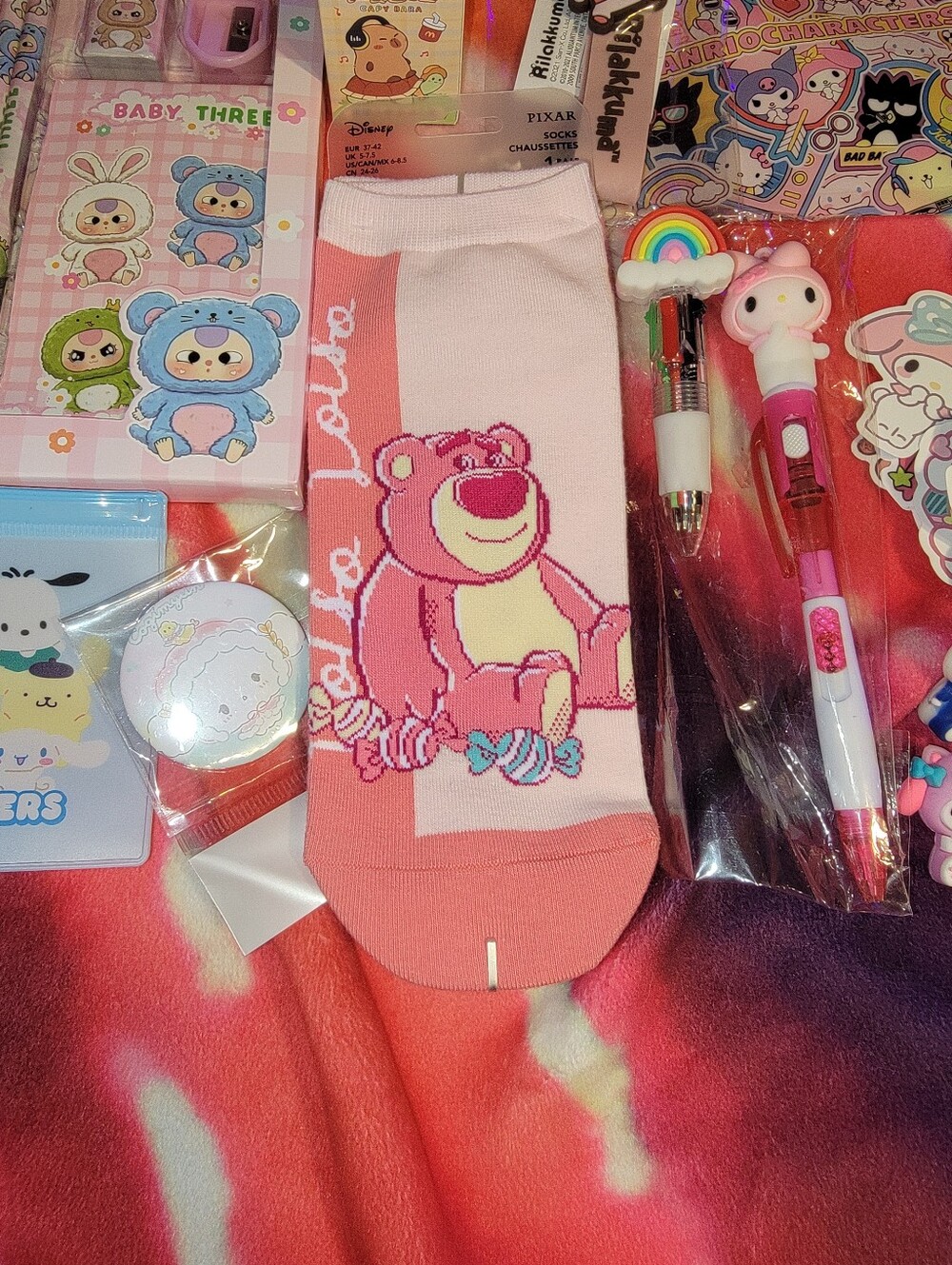 Sanrio & Baby Three Character Stationery Bundle Hello Kitty Disney Capybara - Picture 4 of 9